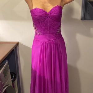 Magenta prom dress/evening gown size 6!